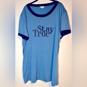 3XL Lularoe slate Blue Liv Stay True